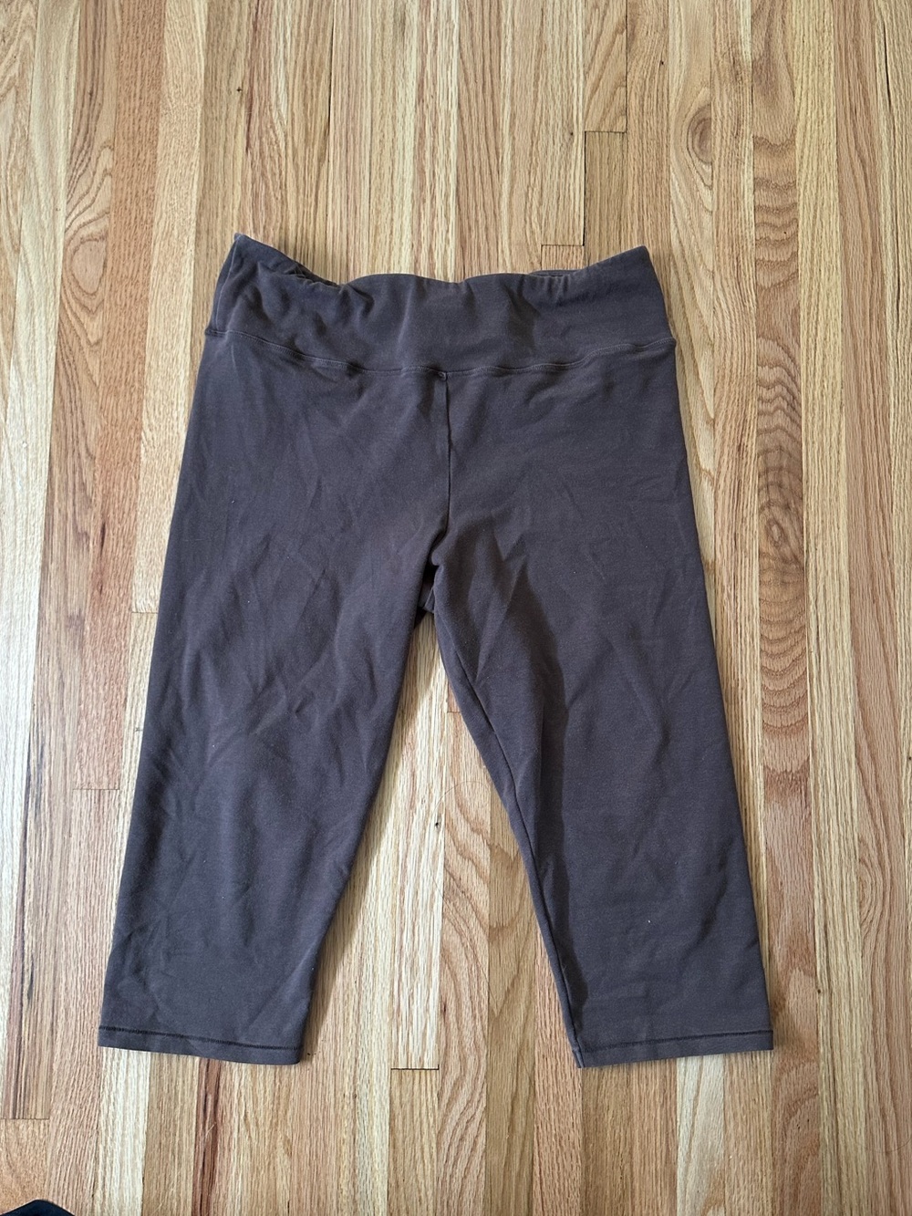 Skims Outdoor Basics Cotton Brown Capri Leggings